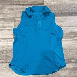 Lululemon Sleeveless Blue Polo Shirt
